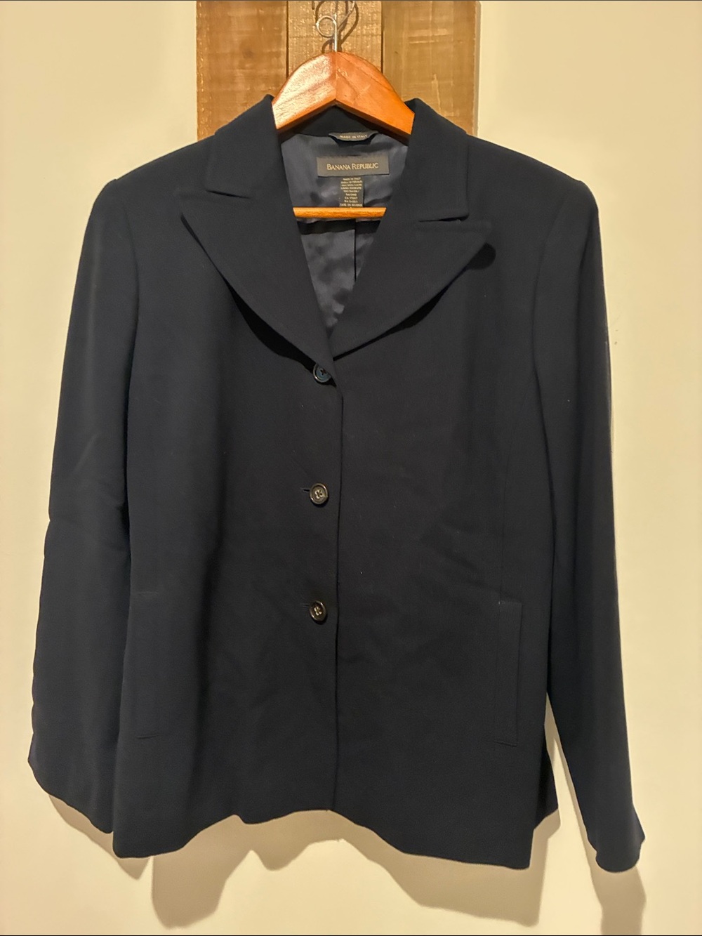 Banana Republic Women’s Dark Navy Single-Breasted Blazer